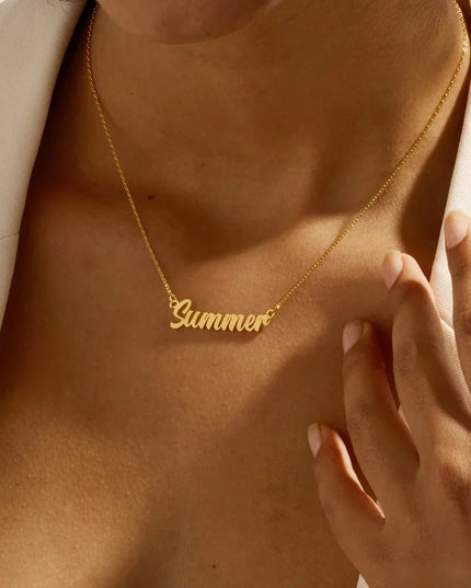 Custom Name Necklace Dash-4u