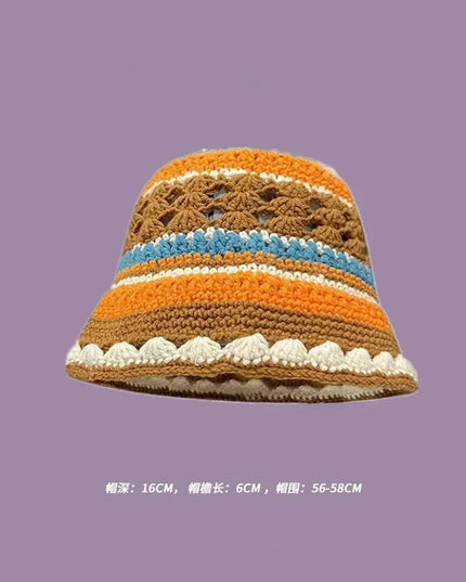 Handmade Knitted Bucket  Hat Dash-4u