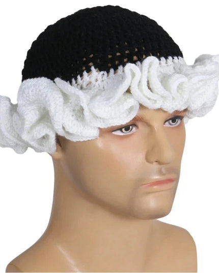 Ruffled Handmade Knit Bucket Hat Dash-4u