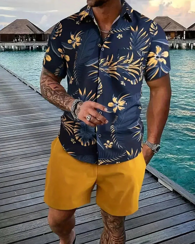 Men streetwear two piece Beach set Dash-4u
