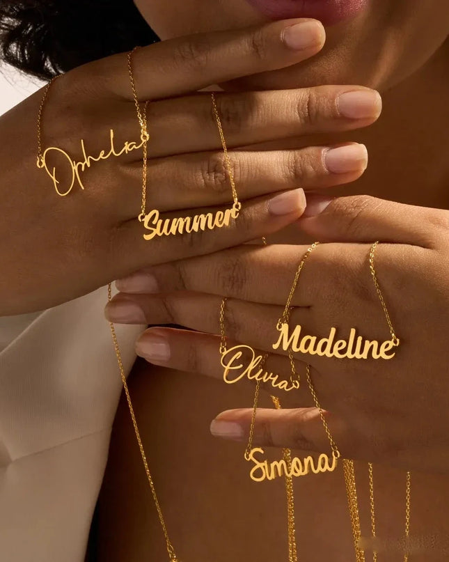 Custom Name Necklace Dash-4u