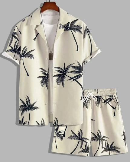 Vacation mood men beach shorts set Dash-4u