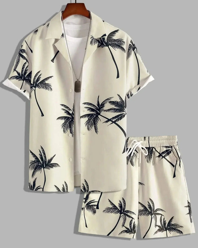 Vacation mood men beach shorts set Dash-4u