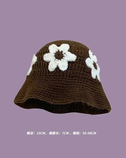 Handmade Knitted Bucket  Hat Dash-4u
