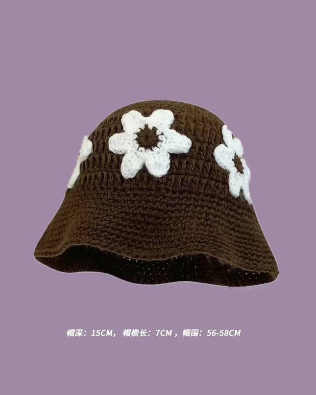 Handmade Knitted Bucket  Hat Dash-4u