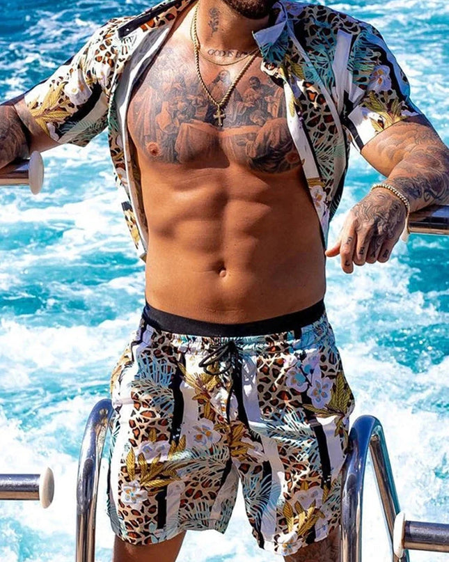 Trendy men two piece Beach set Dash-4u