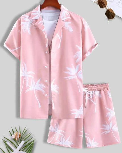 Vacation mood men beach shorts set Dash-4u