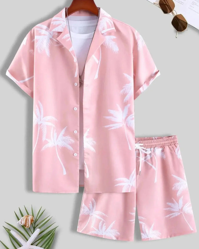 Vacation mood men beach shorts set Dash-4u