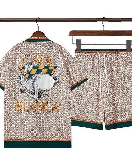 Summer vibes men Beach shorts set Dash-4u