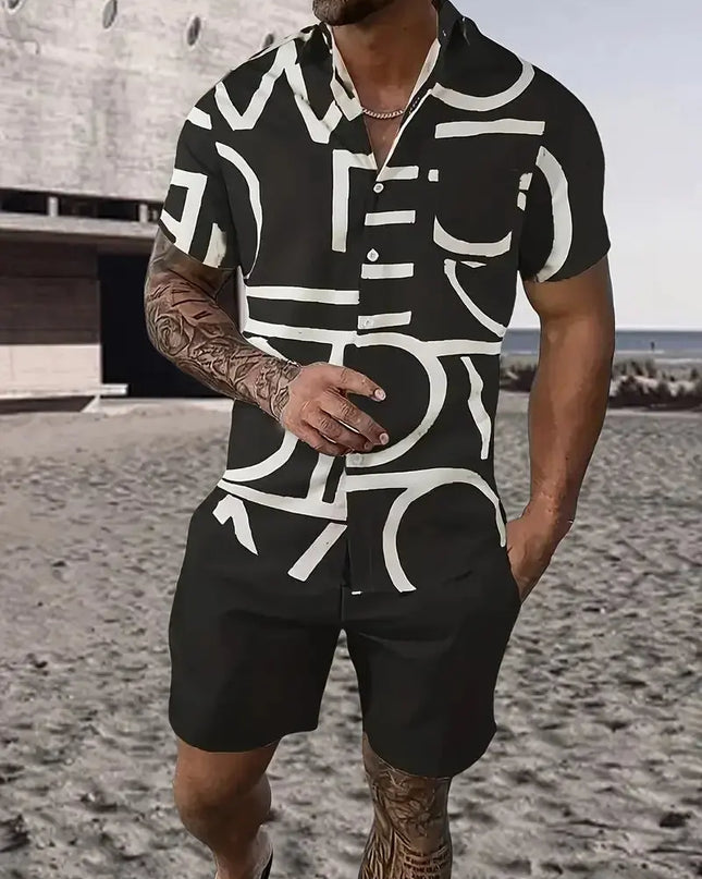Men streetwear two piece Beach set Dash-4u