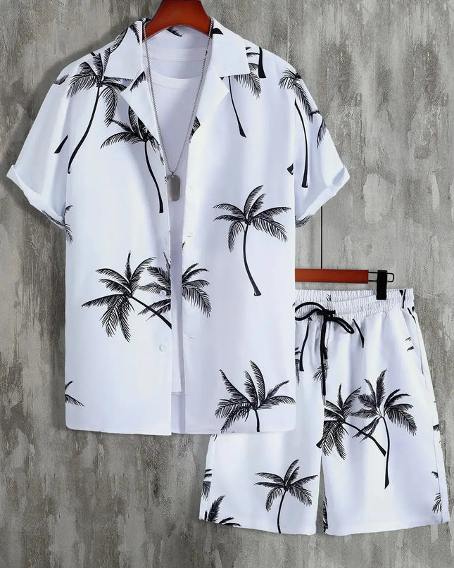 Vacation mood men beach shorts set Dash-4u