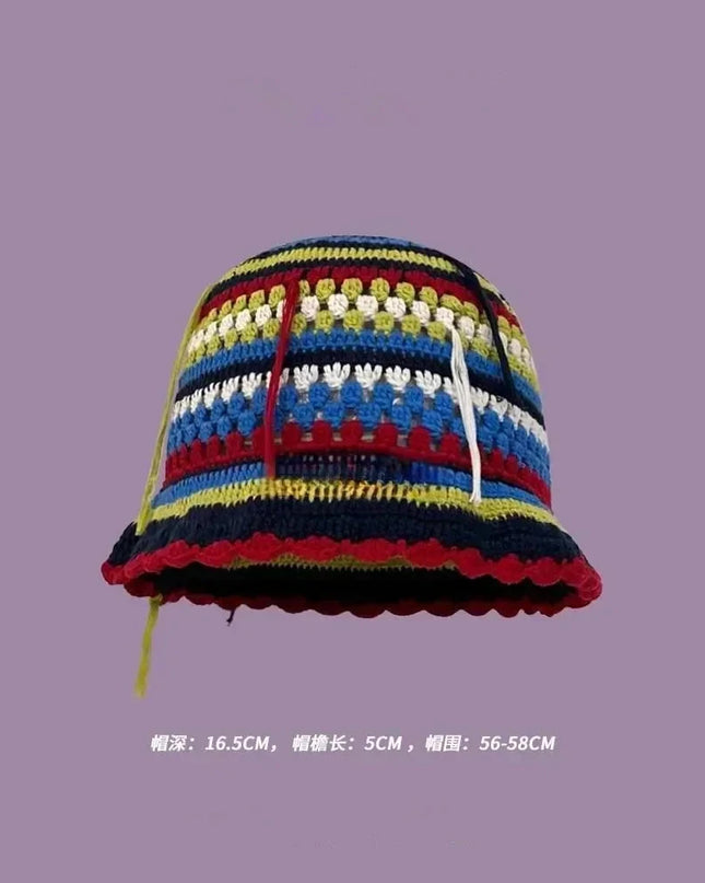Handmade Knitted Bucket  Hat Dash-4u