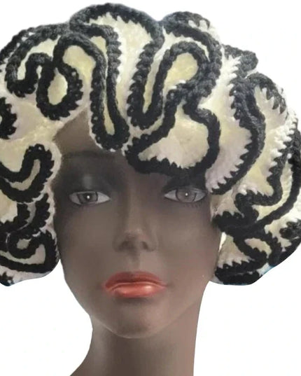 Ruffled Handmade Knit Bucket Hat Dash-4u