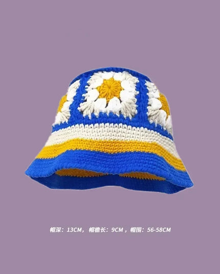 Handmade Knitted Bucket  Hat Dash-4u