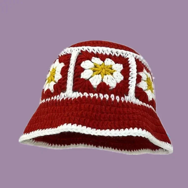 Handmade Knitted Bucket  Hat Dash-4u
