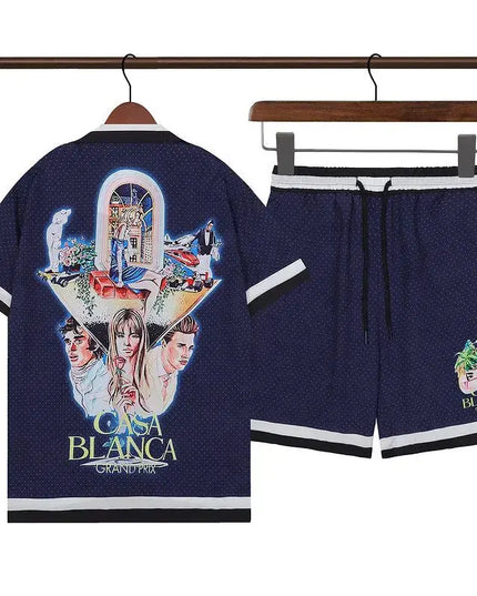 Summer vibes men Beach shorts set Dash-4u