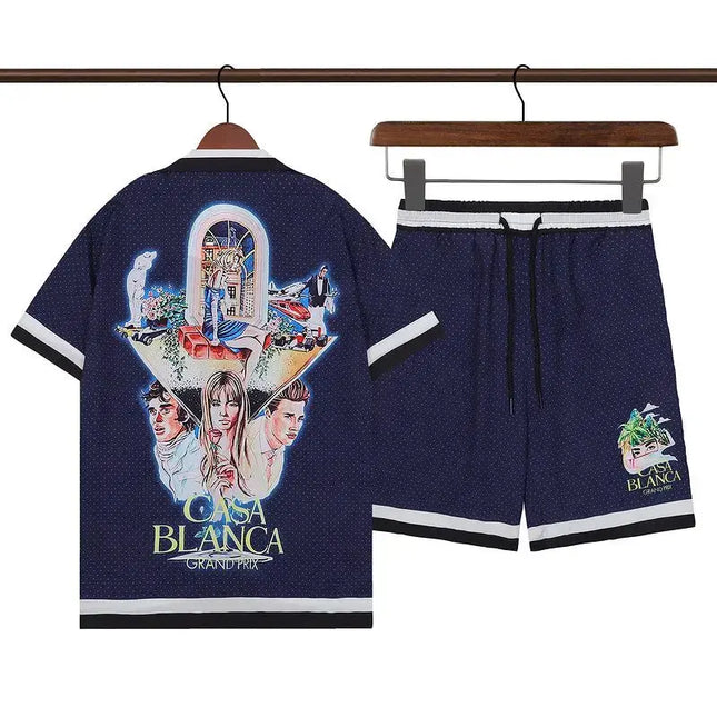 Summer vibes men Beach shorts set Dash-4u
