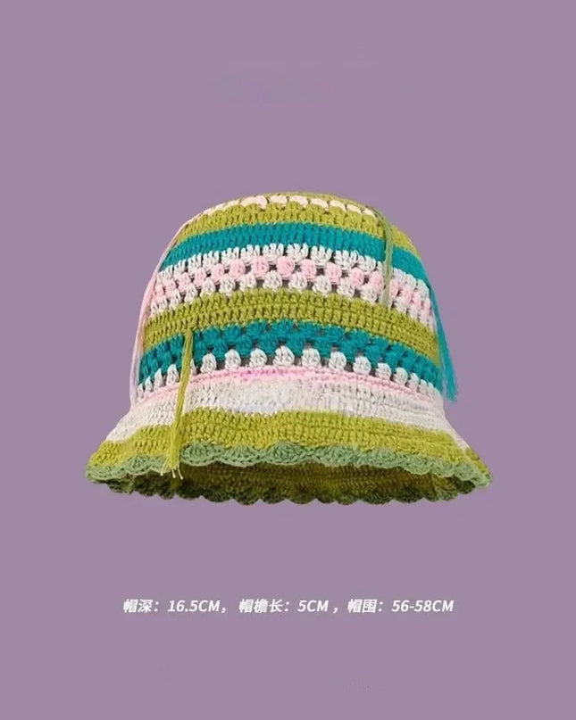 Handmade Knitted Bucket  Hat Dash-4u