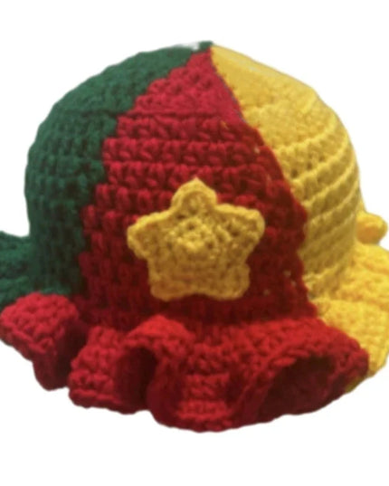 Ruffled Handmade Knit Bucket Hat Dash-4u