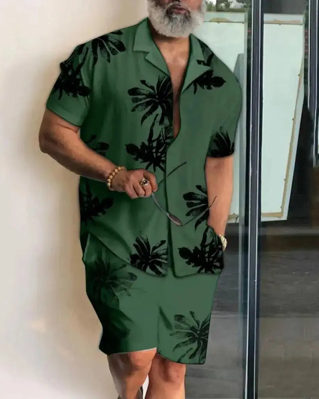 Men vacation two piece shorts set Dash-4u