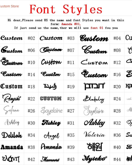 Custom Name Necklace Dash-4u