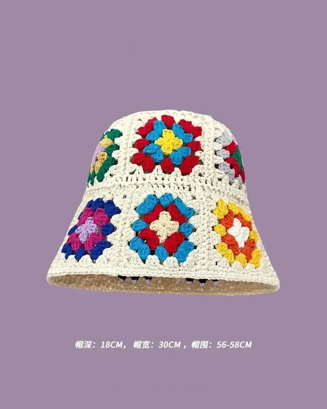 Handmade Knitted Bucket  Hat Dash-4u