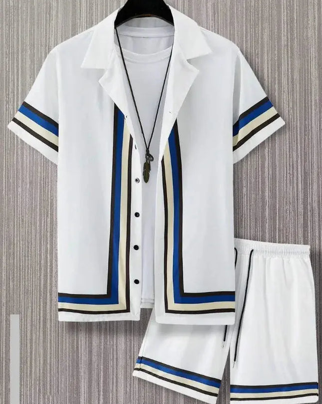 Hawaiian resort wear men beach shorts set Dash-4u