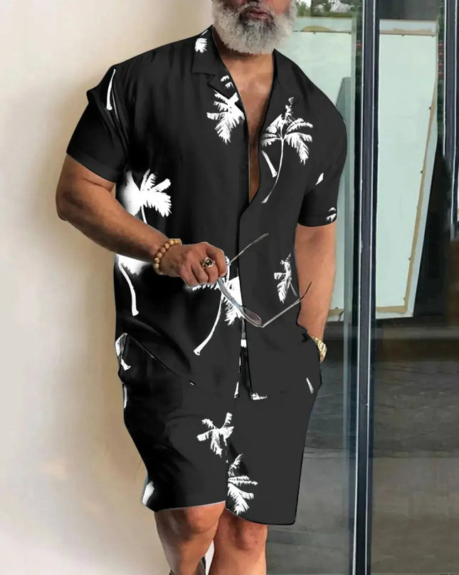 Men vacation two piece shorts set Dash-4u