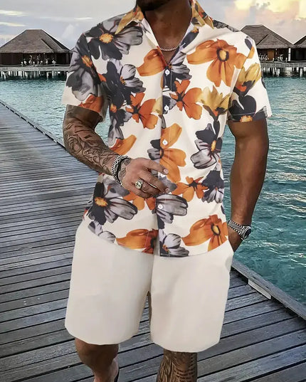 Men streetwear two piece Beach set Dash-4u