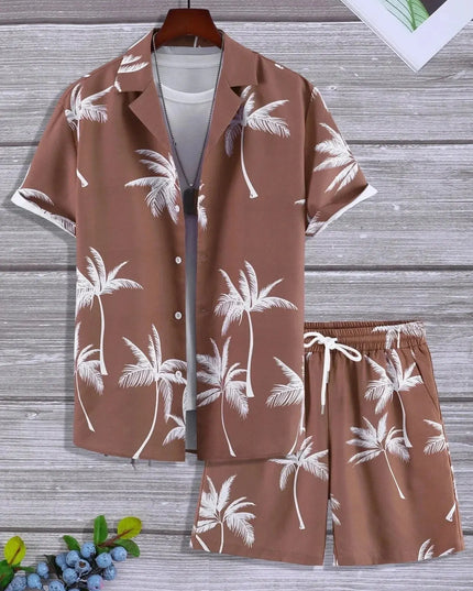 Vacation mood men beach shorts set Dash-4u