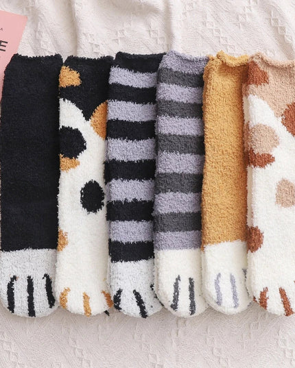 Cozy Pawfect Socks 6PC Dash-4u
