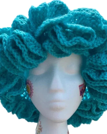 Ruffled Handmade Knit Bucket Hat Dash-4u