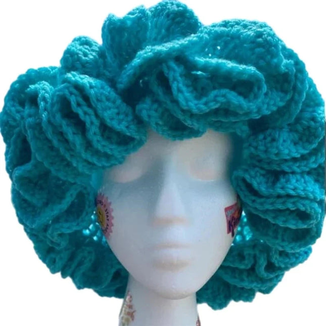 Ruffled Handmade Knit Bucket Hat Dash-4u