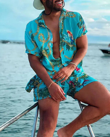Vacation men 3D Printed Beach wear Dash-4u