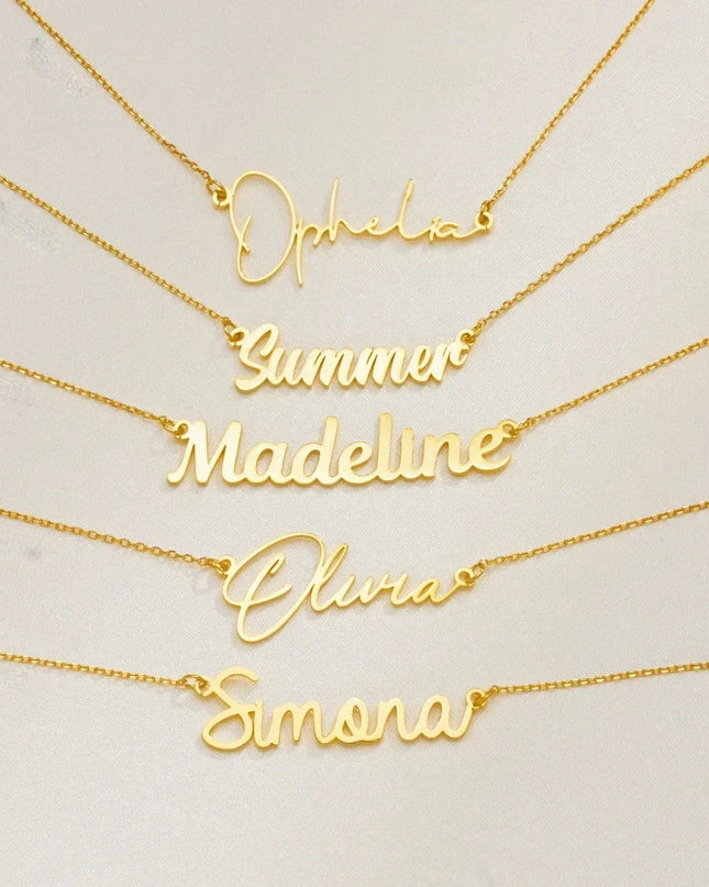 Custom Name Necklace Dash-4u