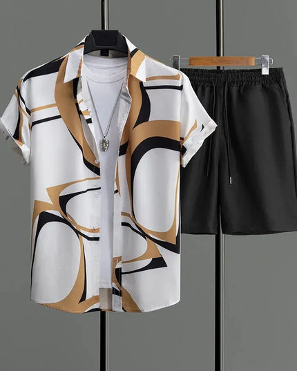 Resort wear Luxury Style Men's Short-sleeved outfit Dash-4u