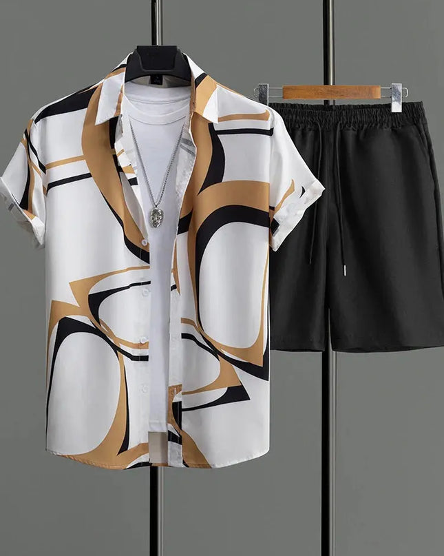 Resort wear Luxury Style Men's Short-sleeved outfit Dash-4u