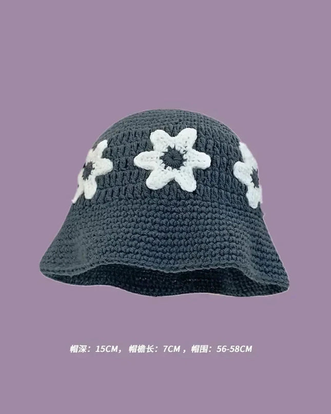 Handmade Knitted Bucket  Hat Dash-4u