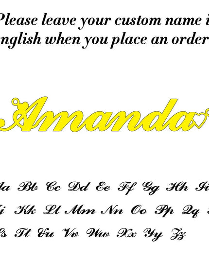 Personalized Gold Name Necklace Dash-4u