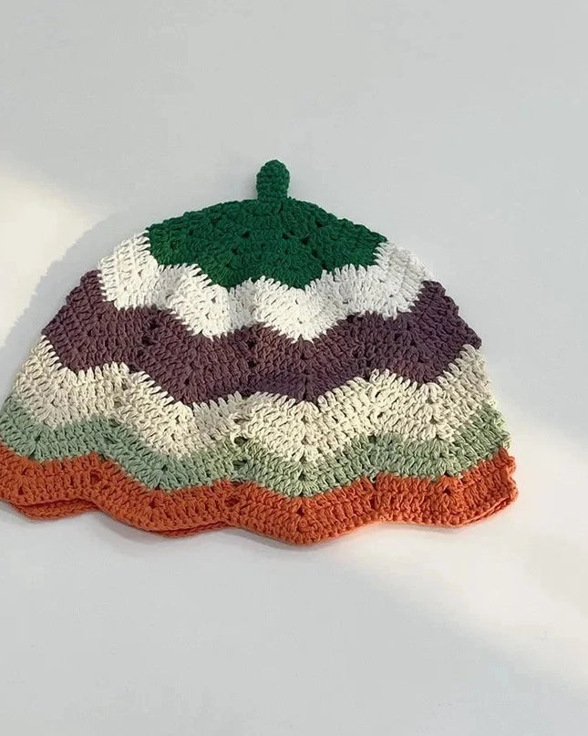 Handmade Knitted Bucket  Hat Dash-4u