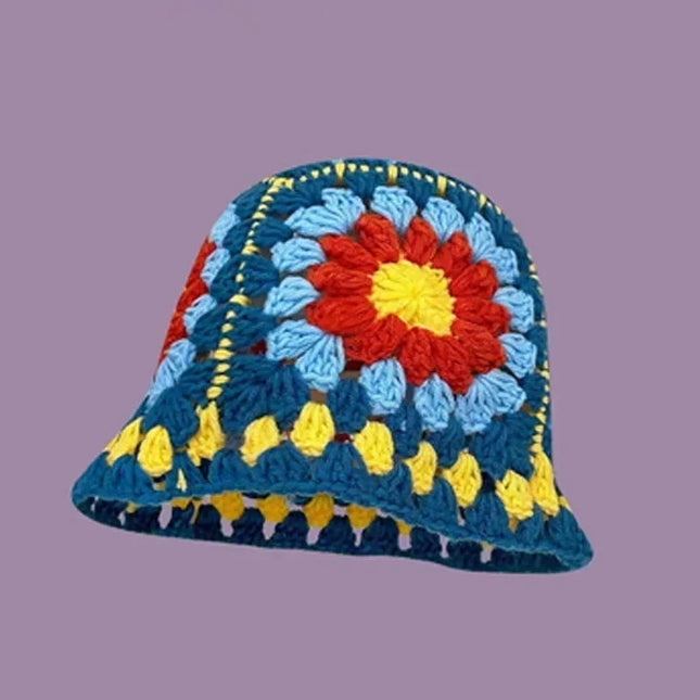 Handmade Knitted Bucket  Hat Dash-4u