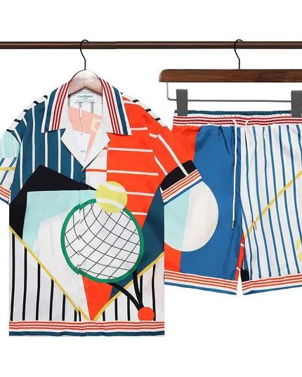 Summer vibes men Beach shorts set Dash-4u