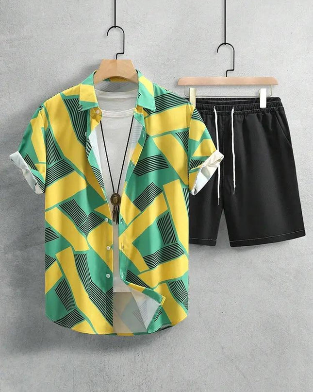 Resort wear Luxury Style Men's Short-sleeved outfit Dash-4u