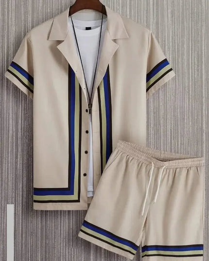 Hawaiian resort wear men beach shorts set Dash-4u