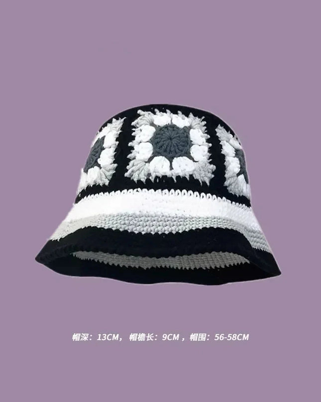 Handmade Knitted Bucket  Hat Dash-4u