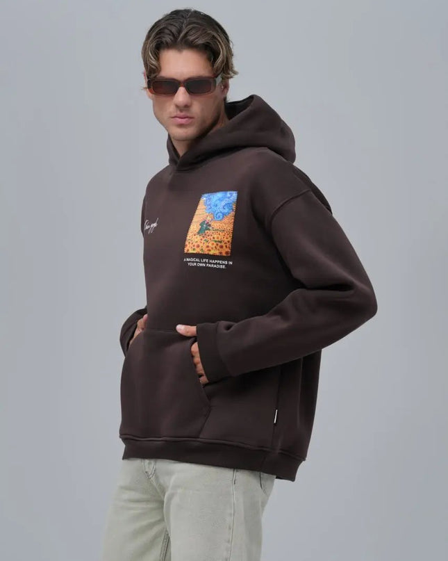 Van Gogh "Starry Night" Graphic Hoodie Withinblack