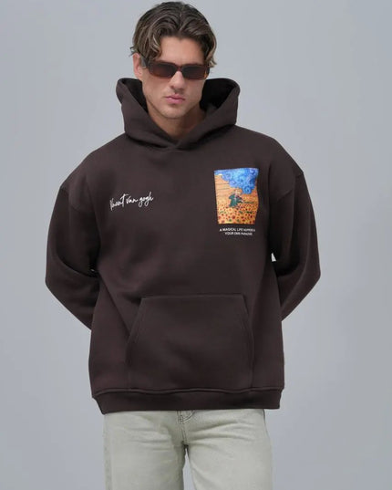 Van Gogh "Starry Night" Graphic Hoodie Withinblack