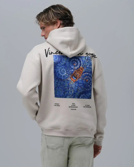 Van Gogh "Starry Night" Graphic Hoodie Withinblack