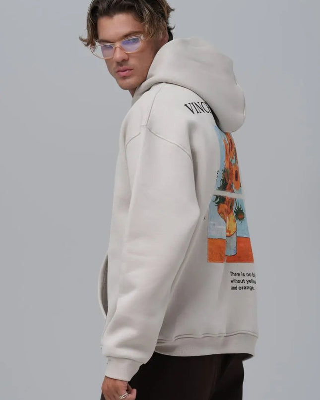 Van Gogh "Sunflowers" Graphic Hoodie Withinblack