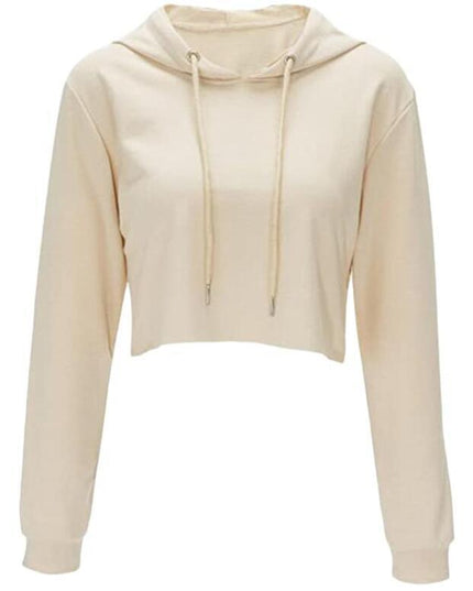 Crop Top Sweatshirt Long Sleeve Hoodie Pullover Dash-4u